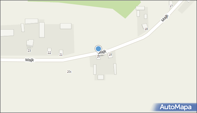 Majk, Majk, 20, mapa Majk