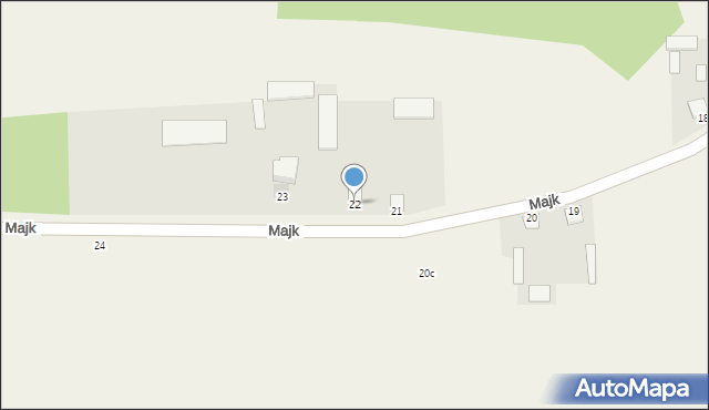 Majk, Majk, 22, mapa Majk