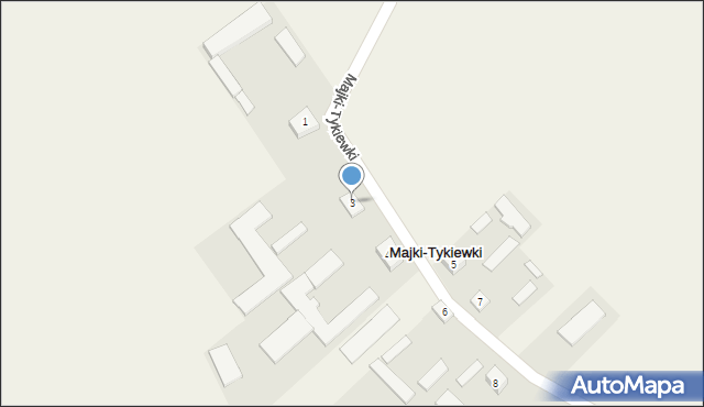 Majki-Tykiewki, Majki-Tykiewki, 3, mapa Majki-Tykiewki