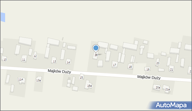 Majków Duży, Majków Duży, 16, mapa Majków Duży