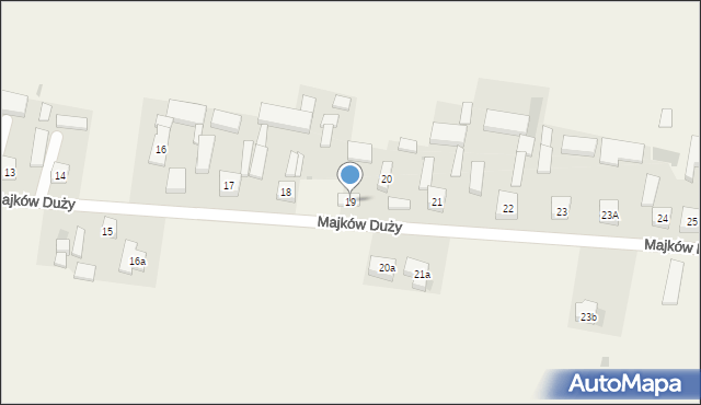 Majków Duży, Majków Duży, 19, mapa Majków Duży