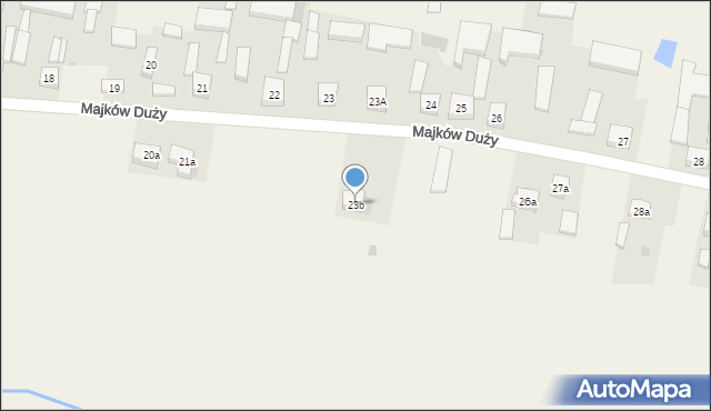Majków Duży, Majków Duży, 23b, mapa Majków Duży