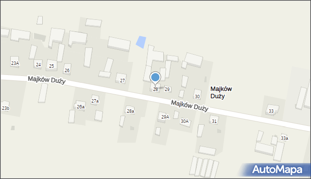 Majków Duży, Majków Duży, 28, mapa Majków Duży