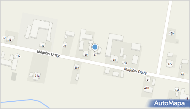 Majków Duży, Majków Duży, 37, mapa Majków Duży