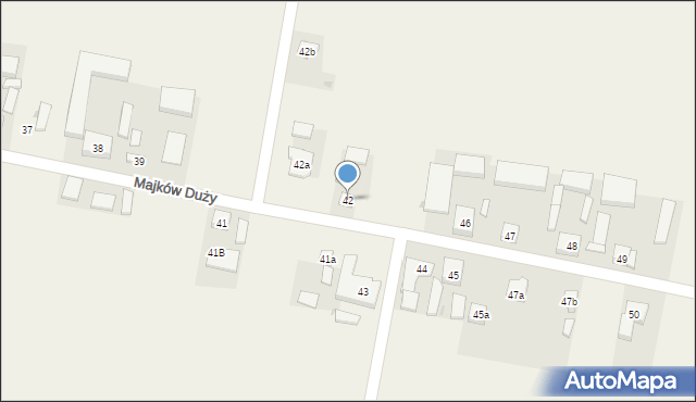 Majków Duży, Majków Duży, 42, mapa Majków Duży