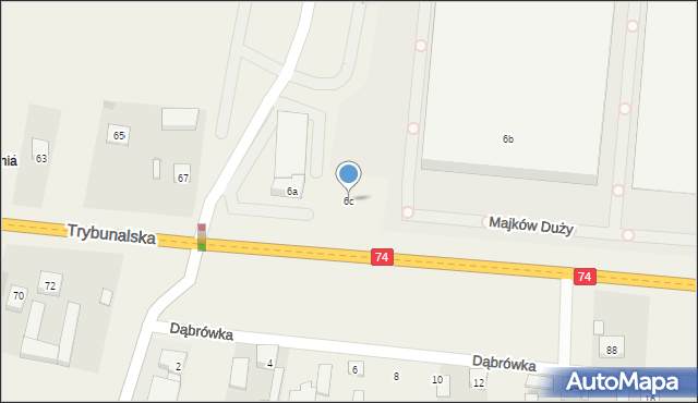 Majków Duży, Majków Duży, 6c, mapa Majków Duży