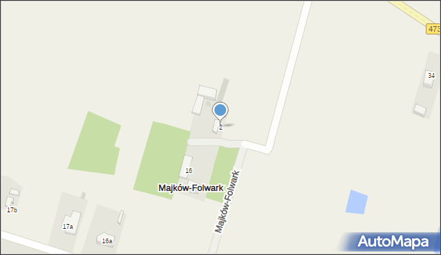 Majków Mały, Majków Mały, 2, mapa Majków Mały