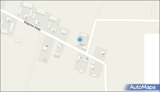 Majków Mały, Majków Mały, 6a, mapa Majków Mały