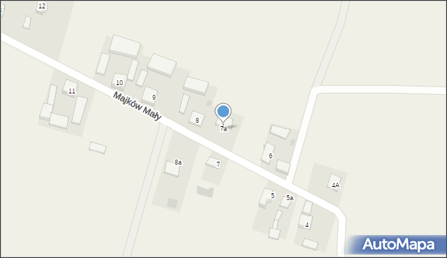 Majków Mały, Majków Mały, 7a, mapa Majków Mały