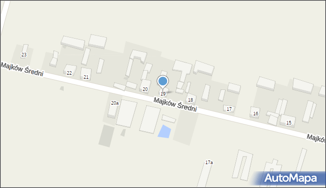 Majków Średni, Majków Średni, 19, mapa Majków Średni