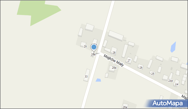 Majków Średni, Majków Średni, 34A, mapa Majków Średni