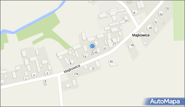 Majkowice, Majkowice, 11, mapa Majkowice