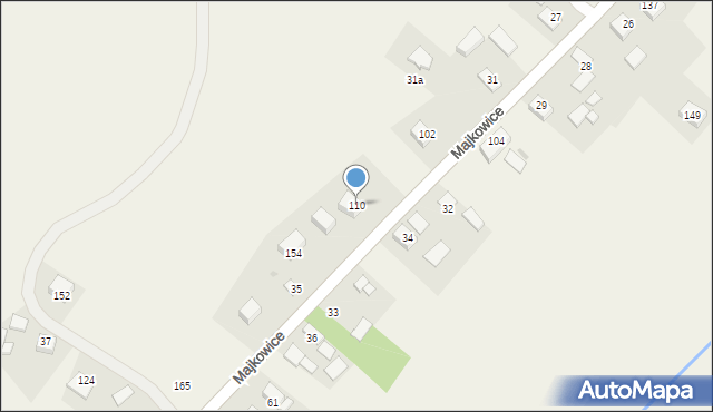 Majkowice, Majkowice, 110, mapa Majkowice