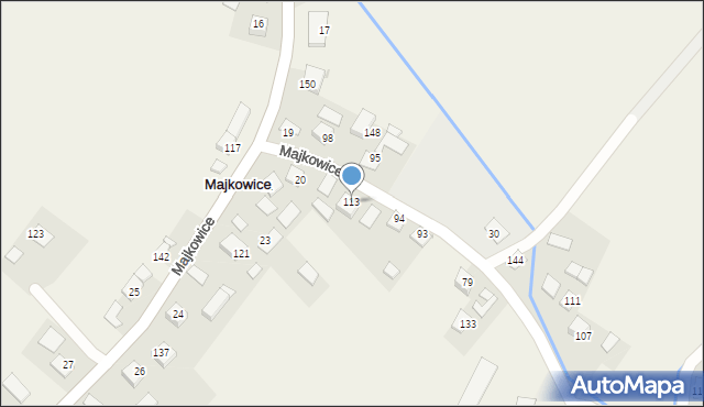 Majkowice, Majkowice, 113, mapa Majkowice