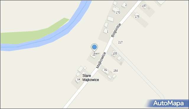 Majkowice, Majkowice, 127, mapa Majkowice