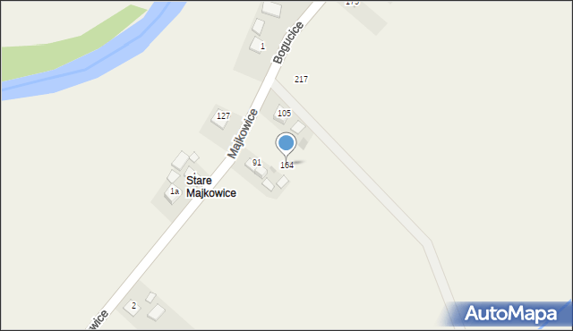 Majkowice, Majkowice, 164, mapa Majkowice