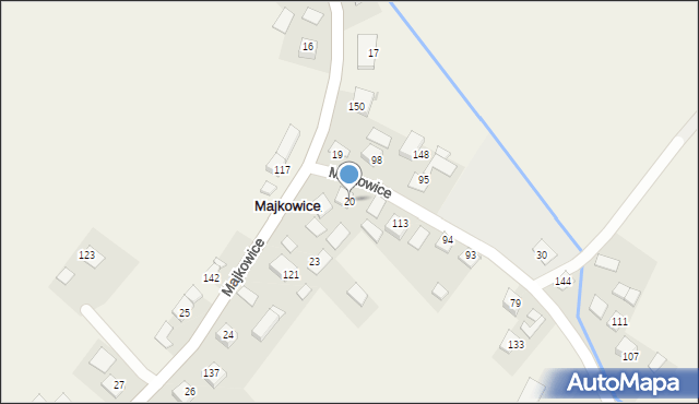 Majkowice, Majkowice, 20, mapa Majkowice