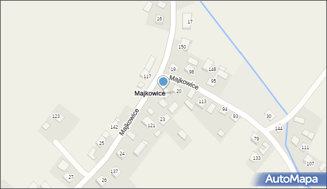 Majkowice, Majkowice, 21, mapa Majkowice