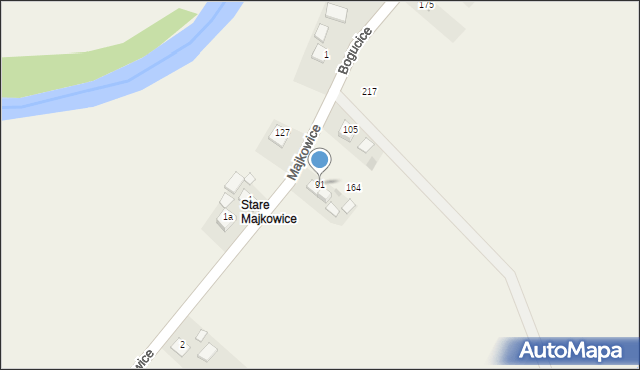 Majkowice, Majkowice, 91, mapa Majkowice