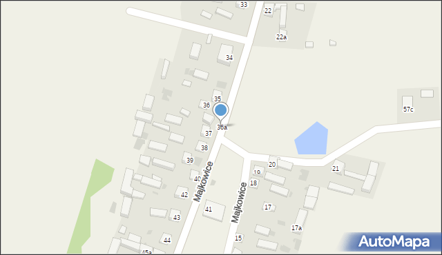 Majkowice, Majkowice, 36a, mapa Majkowice