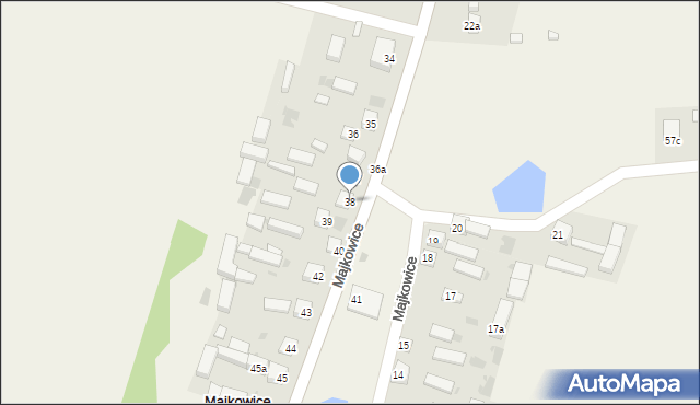 Majkowice, Majkowice, 38, mapa Majkowice