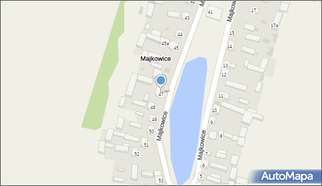 Majkowice, Majkowice, 47, mapa Majkowice