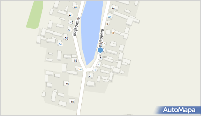 Majkowice, Majkowice, 5, mapa Majkowice