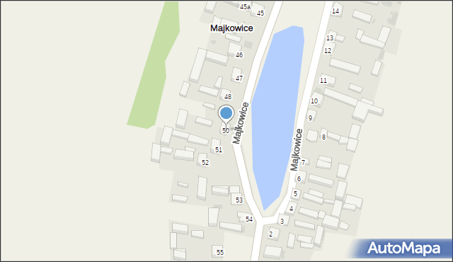 Majkowice, Majkowice, 50, mapa Majkowice