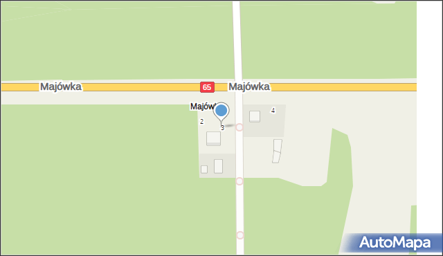 Majówka, Majówka, 3, mapa Majówka