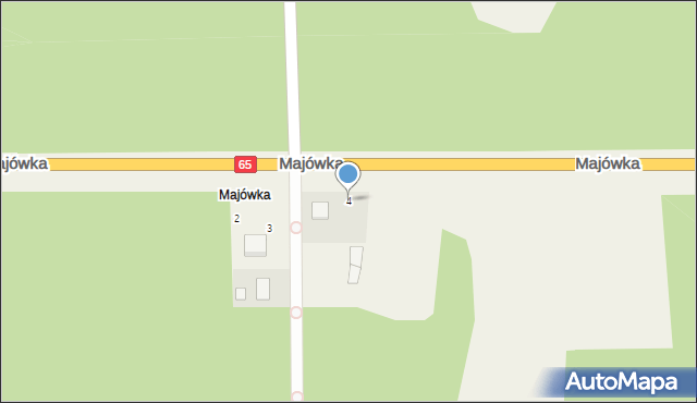 Majówka, Majówka, 4, mapa Majówka