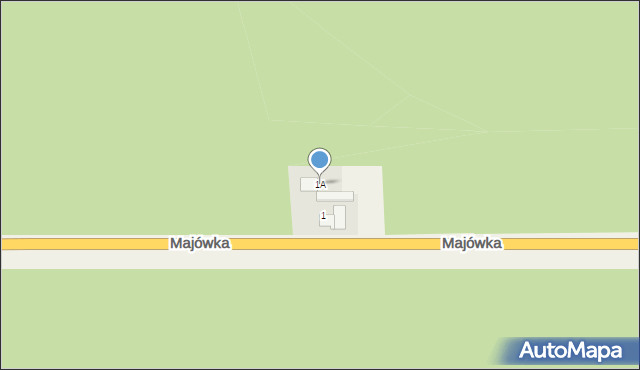Majówka, Majówka, 1A, mapa Majówka