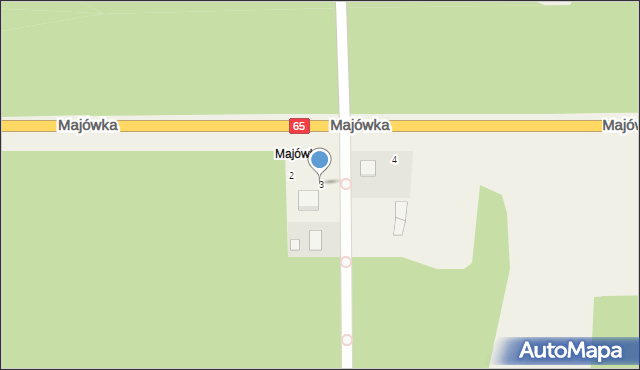 Majówka, Majówka, 3, mapa Majówka