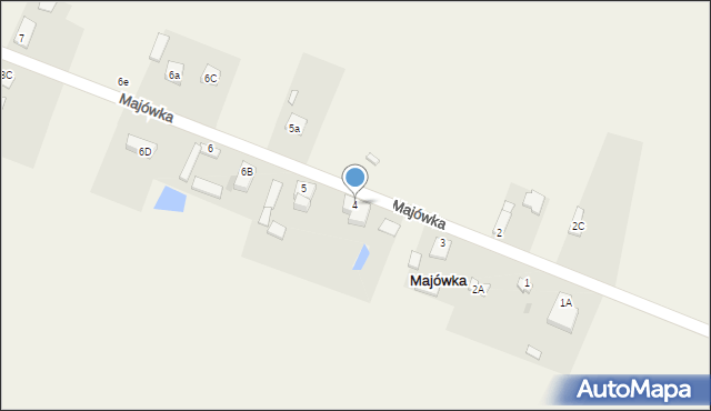 Majówka, Majówka, 4, mapa Majówka