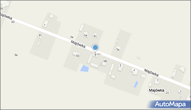 Majówka, Majówka, 6, mapa Majówka