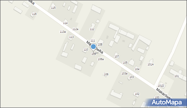 Makarówka, Makarówka, 109, mapa Makarówka