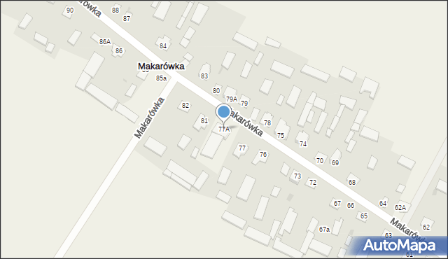 Makarówka, Makarówka, 77A, mapa Makarówka