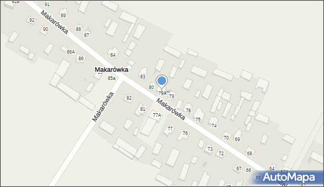 Makarówka, Makarówka, 79A, mapa Makarówka