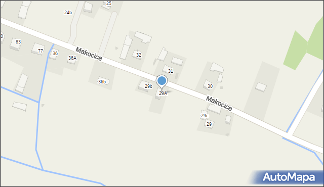 Makocice, Makocice, 29A, mapa Makocice
