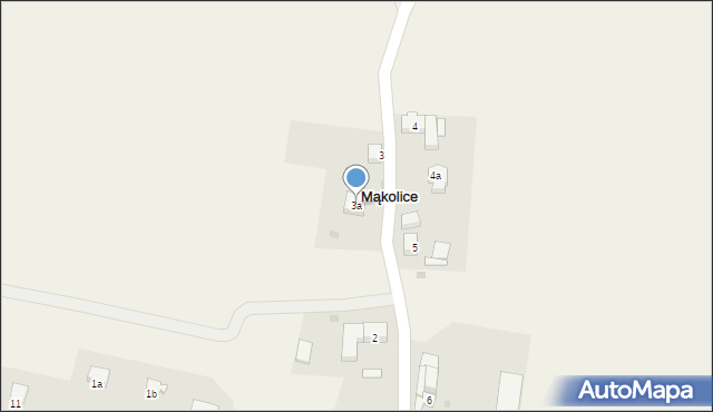 Mąkolice, Mąkolice, 3a, mapa Mąkolice