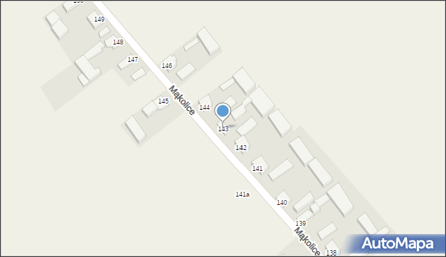 Mąkolice, Mąkolice, 143, mapa Mąkolice