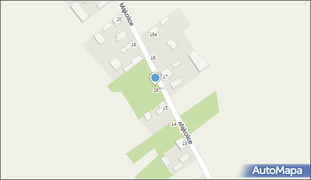 Mąkolice, Mąkolice, 16, mapa Mąkolice