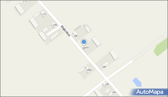 Mąkolice, Mąkolice, 167, mapa Mąkolice