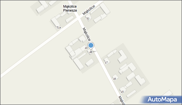 Mąkolice, Mąkolice, 48, mapa Mąkolice