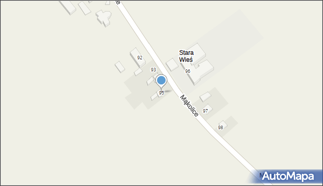 Mąkolice, Mąkolice, 95, mapa Mąkolice