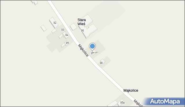 Mąkolice, Mąkolice, 97, mapa Mąkolice