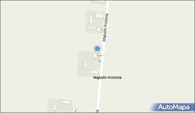 Mąkolin-Kolonia, Mąkolin-Kolonia, 7, mapa Mąkolin-Kolonia