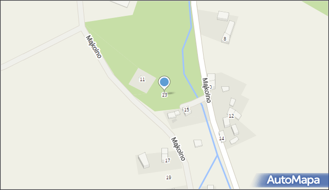 Mąkolno, Mąkolno, 13, mapa Mąkolno