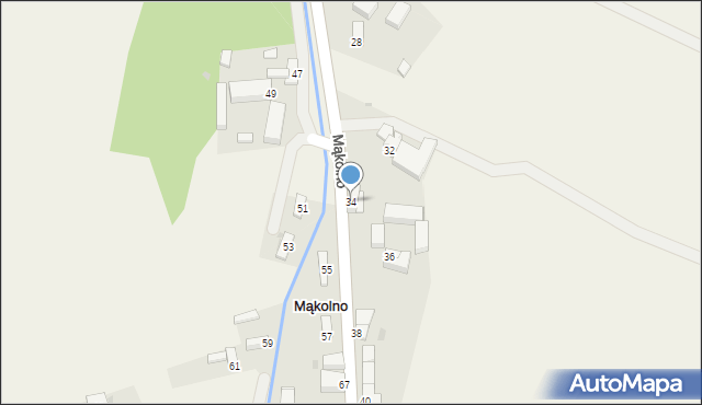 Mąkolno, Mąkolno, 34, mapa Mąkolno