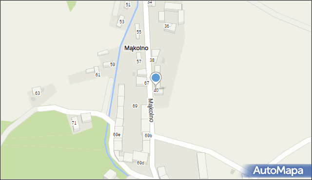 Mąkolno, Mąkolno, 40, mapa Mąkolno