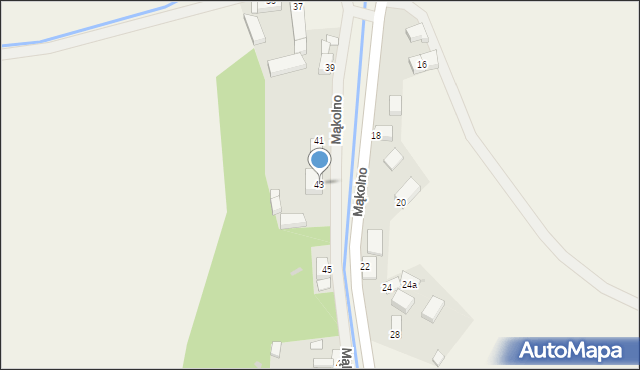 Mąkolno, Mąkolno, 43, mapa Mąkolno